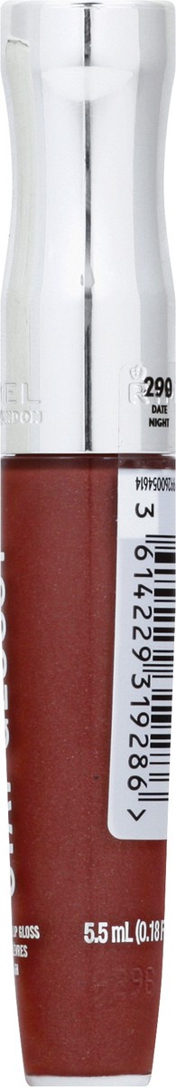 slide 6 of 9, COTY RIMMEL LONDON Rimmel Stay Glossy Lip Gloss - Non-Sticky and Lightweight Formula for Lip Color and Shine - 290 Date Night, .18oz, 6 ml