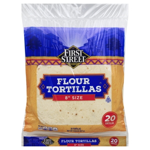 slide 1 of 1, First Street Soft Taco Tortillas, 20 ct