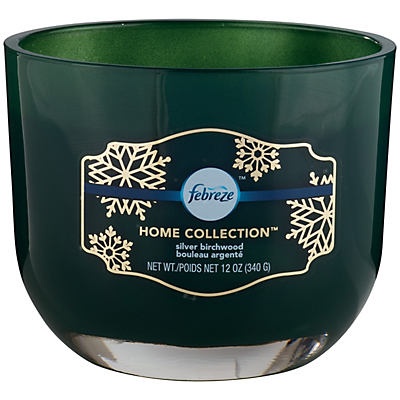 slide 1 of 1, Febreze Home Collection Silver Birchwood Candle, 12 oz