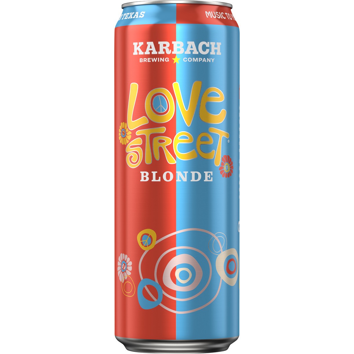 slide 1 of 2, Karbach Brewing Co. Love Street Blonde Beer, 25 fl. oz. Can, 4.9% ABV, 25 fl oz