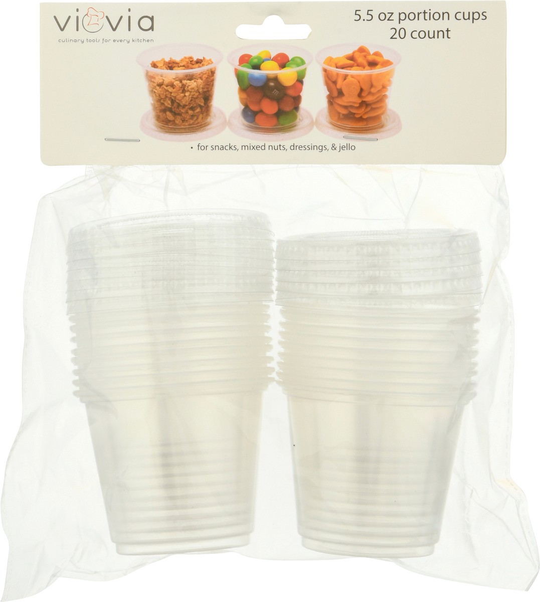 slide 6 of 9, Viovia Portion Cups, 5.5 oz, 20 ct