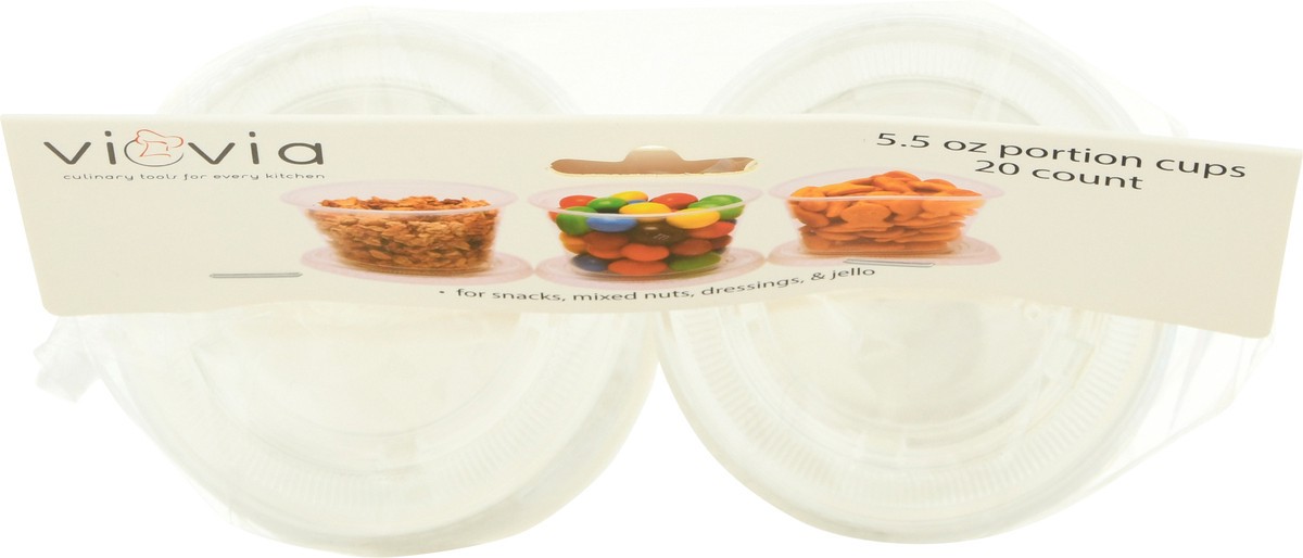 slide 9 of 9, Viovia Portion Cups, 5.5 oz, 20 ct