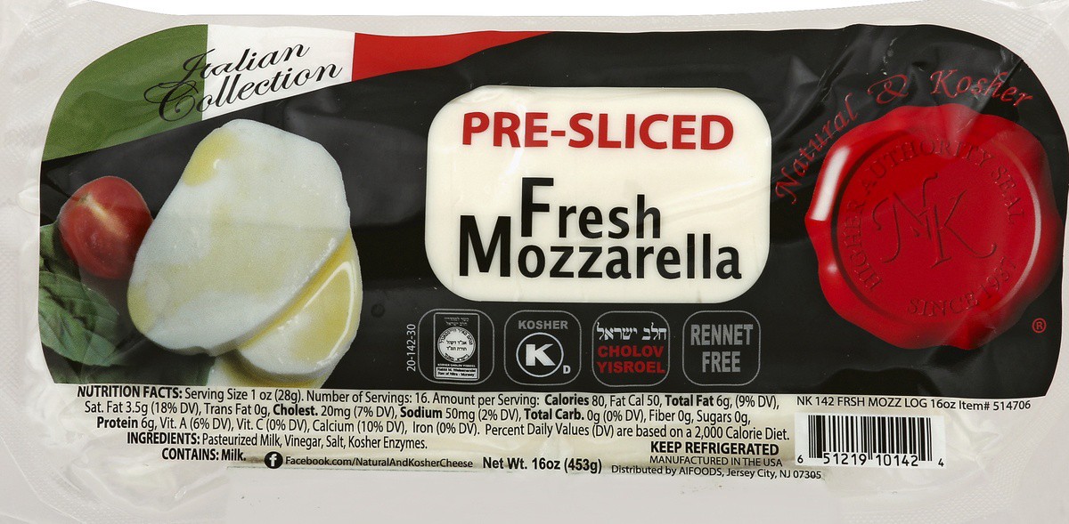 slide 2 of 5, Anderson International Foods Natural & Kosher Fresh Mozzarella, 16 oz