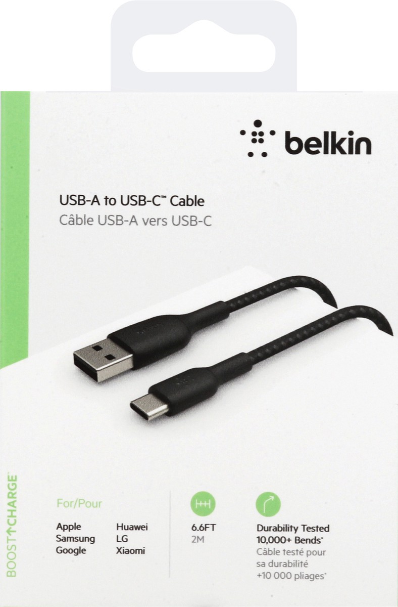 slide 2 of 9, Belkin BoostCharge 6.6 Feet USB-A to USB-C Cable 1 ea, 1 ct