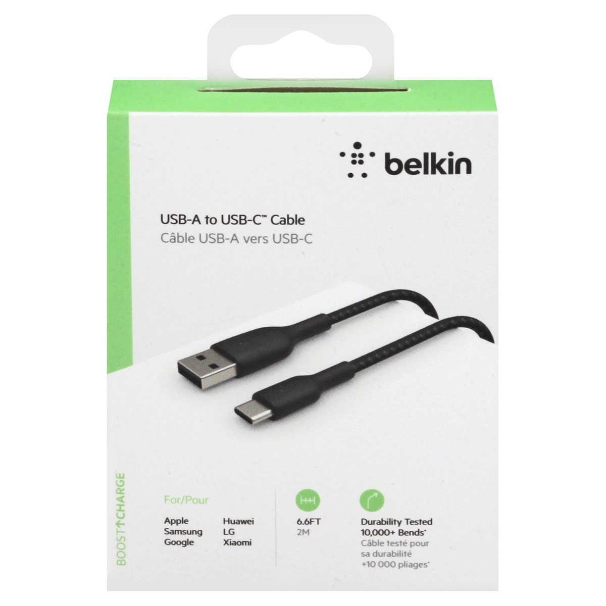 USB-C to USB-C Cable (2m / 6.6ft, Black), Belkin