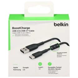 Belkin BoostCharge 6.6 Feet USB-A to USB-C Cable 1 ea