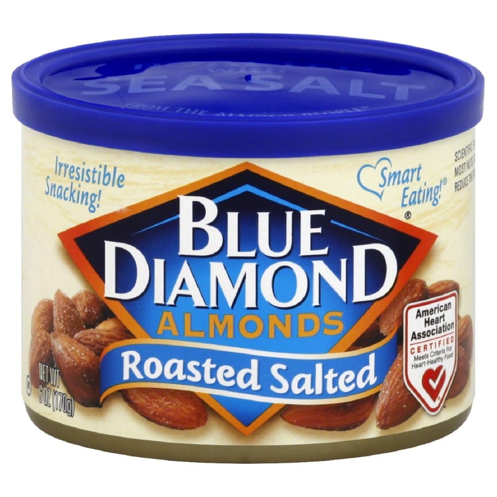 slide 1 of 1, Blue Diamond Almonds Roasted Salted, 6 oz
