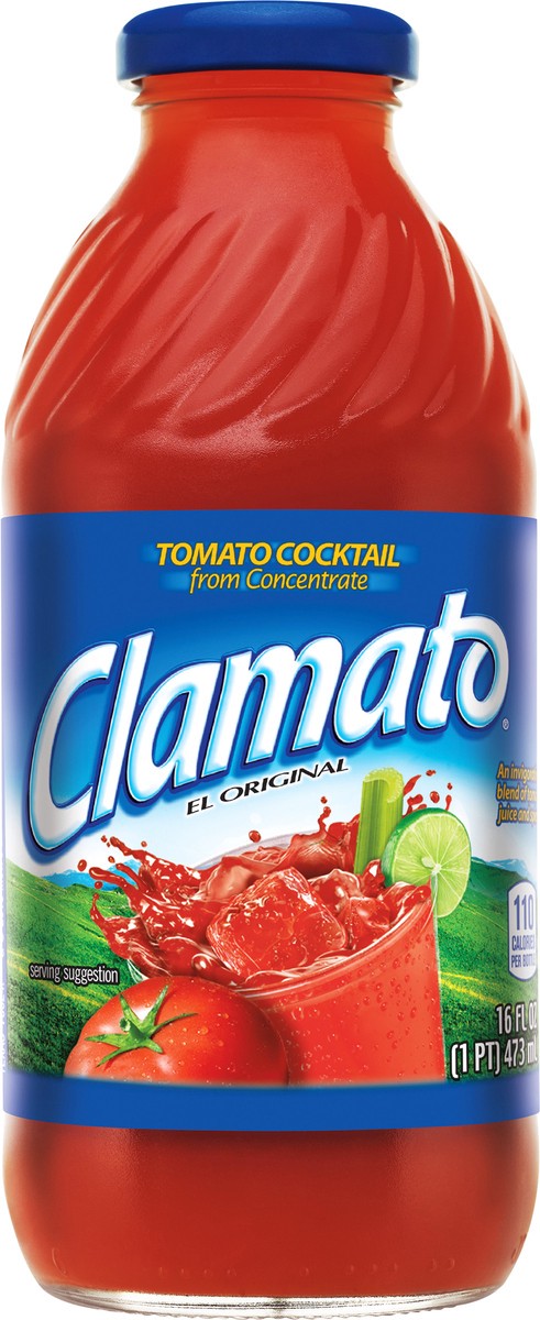 slide 1 of 7, Clamato Tomato Cocktail 16 fl oz Bottle, 16 fl oz