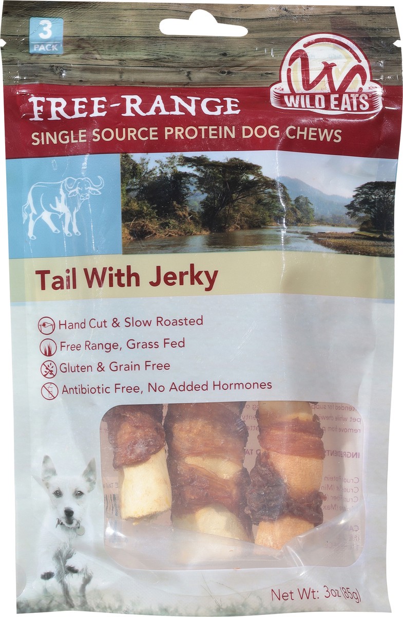 slide 7 of 13, Wild Eats Free-Range Tail with Jerky Dog Chews 3 ea, 3 ct