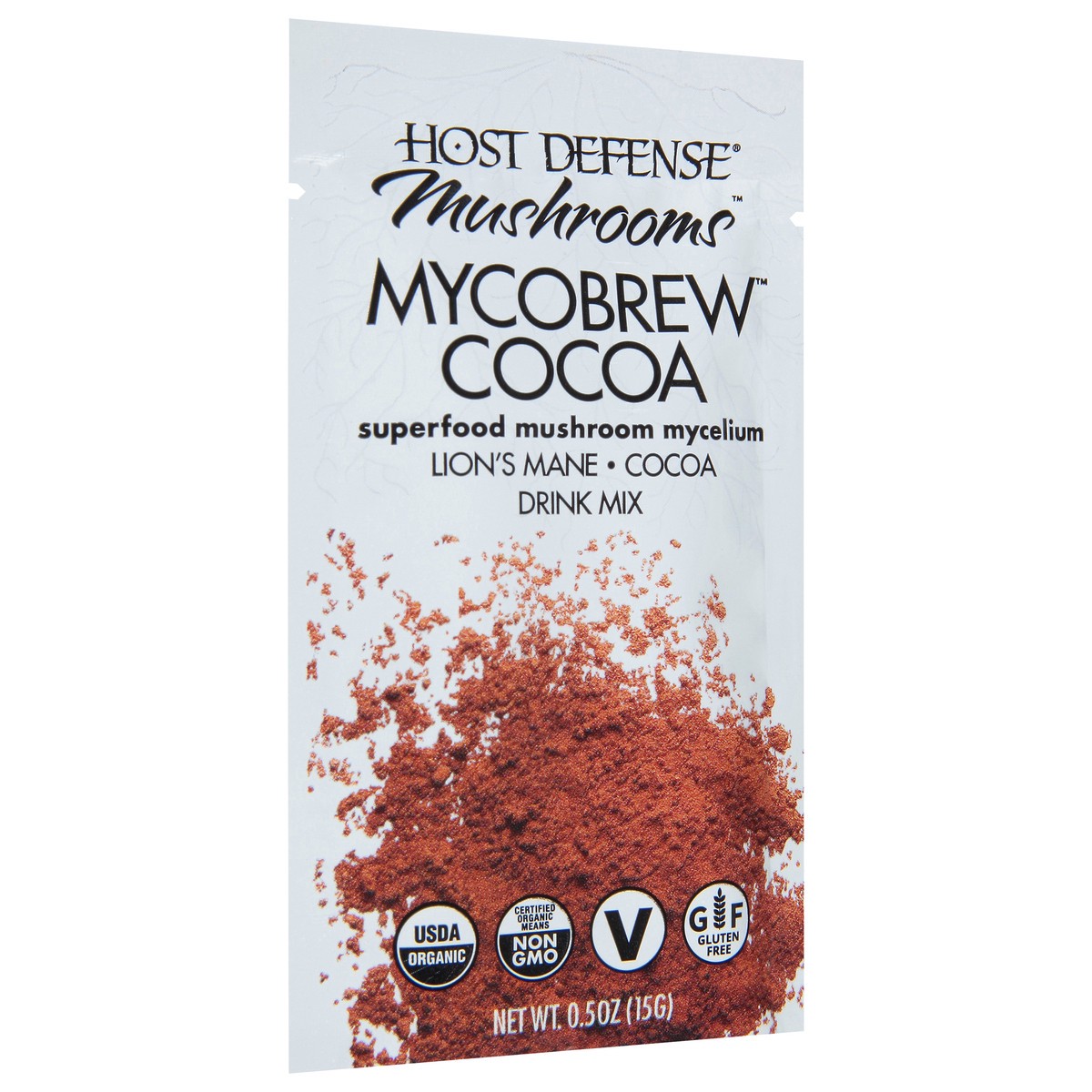 slide 6 of 14, Host Defense Mushrooms MycoBrew Cocoa Drink Mix 0.5 oz, 0.5 oz