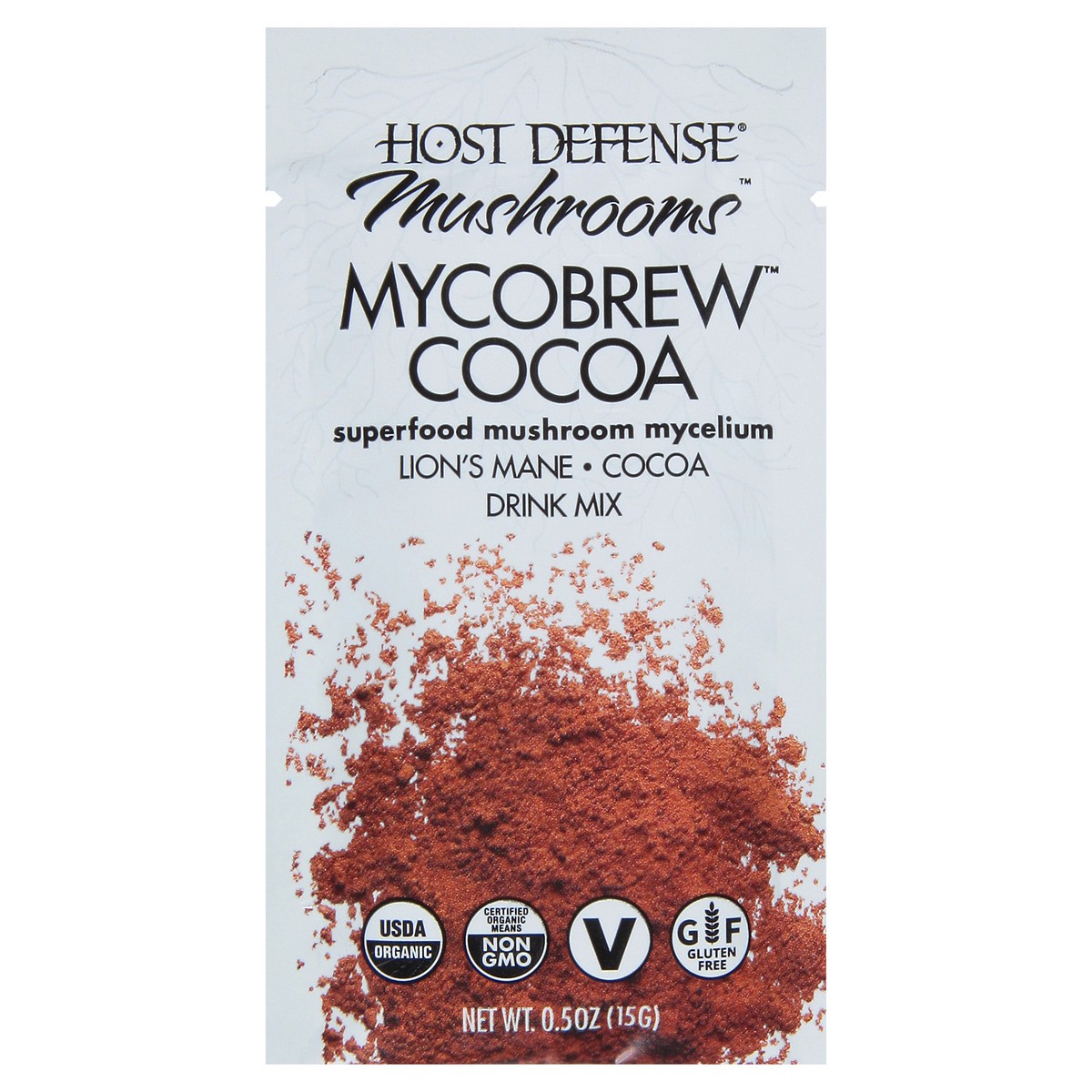 slide 1 of 14, Host Defense Mushrooms MycoBrew Cocoa Drink Mix 0.5 oz, 0.5 oz