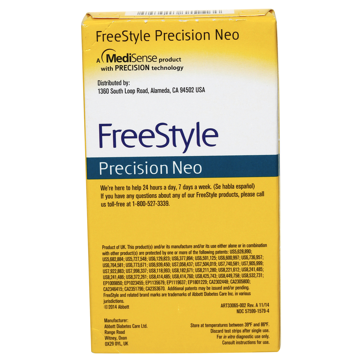 slide 6 of 8, Freestyle Precision Neo Blood Glucose Test Strips, 50 ct