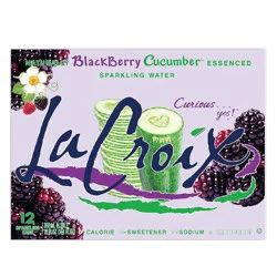 La Croix Blackberry Cucumber Sparkling Water, 12 pk