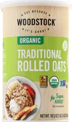 Woodstock Organic Traditional Rolled Oats 18.5 oz