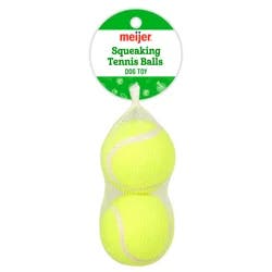 Meijer 2.5" Tennis Balls Squeaky Dog Toy 2pk