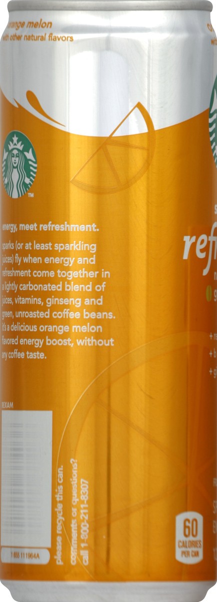 slide 3 of 4, Starbucks Refreshers Orange Melon Energy Drink - 12 fl oz, 12 fl oz