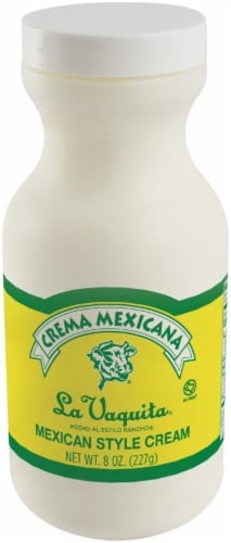 slide 1 of 1, La Vaquita Grade A Pasteurized Mexican Style Cream, 8 oz