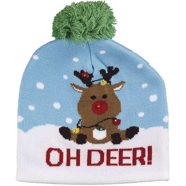 slide 1 of 1, Xmas Flsh Hats Ast, 1 ct