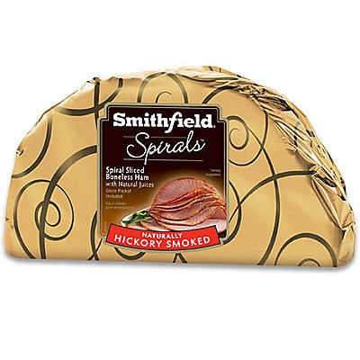 slide 1 of 1, Smithfield Spiral Sliced Boneless Hickory Ham, per lb