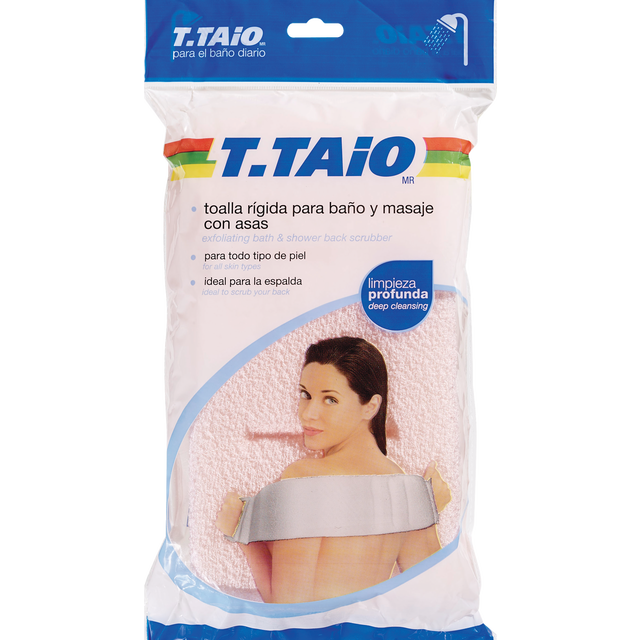 slide 1 of 1, T.TAiO Back Scrubber with Handle, 1 ct