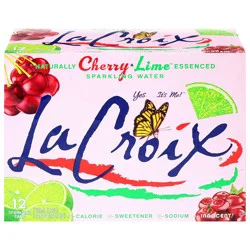 La Croix Cherry Lime Sparkling Water, 12 x 12 fl oz Cans
