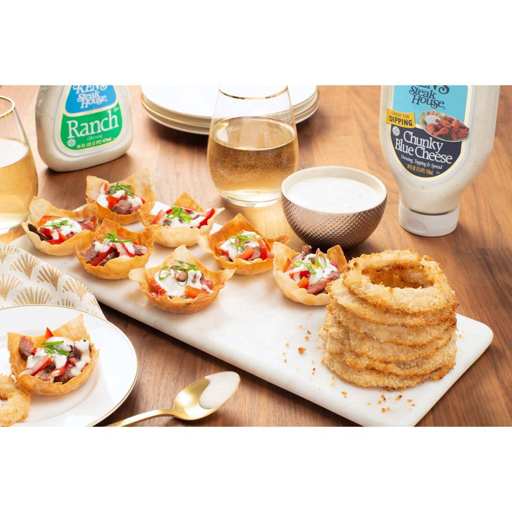 slide 3 of 5, Ken's Steak House Chunky Blue Cheese Dressing, Topping & Spread 24 fl oz, 24 fl oz