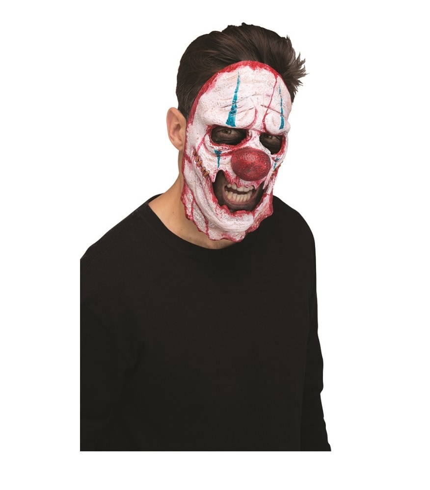 slide 1 of 1, Fun World Skinned Cutter Clown Mask, 1 ct