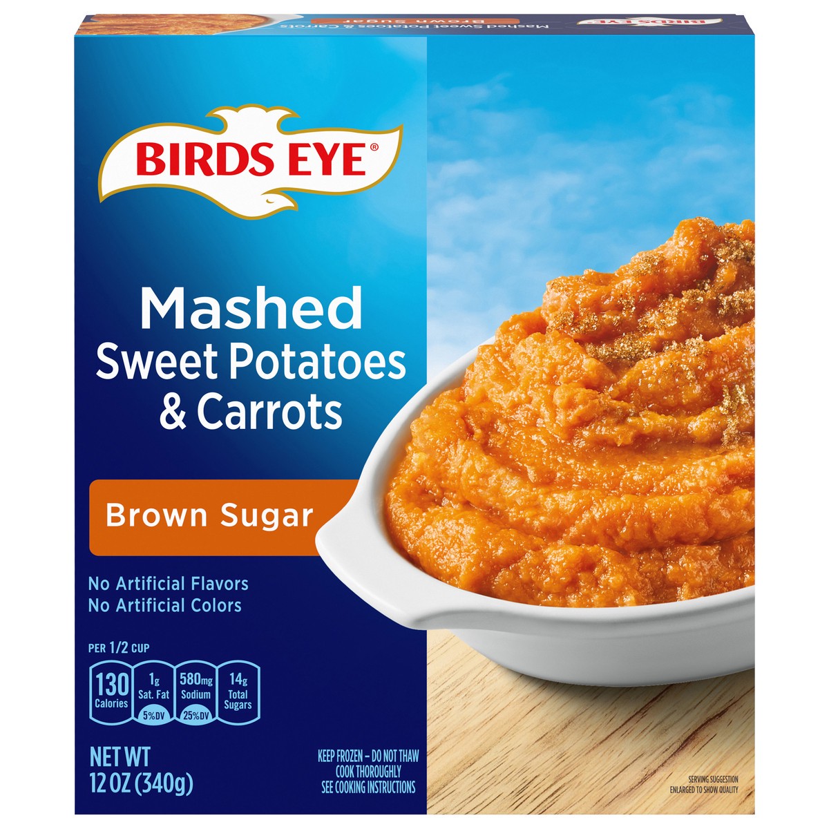 slide 1 of 11, Birds Eye Brown Sugar Mashed Sweet Potatoes & Carrots 12 oz, 12 oz