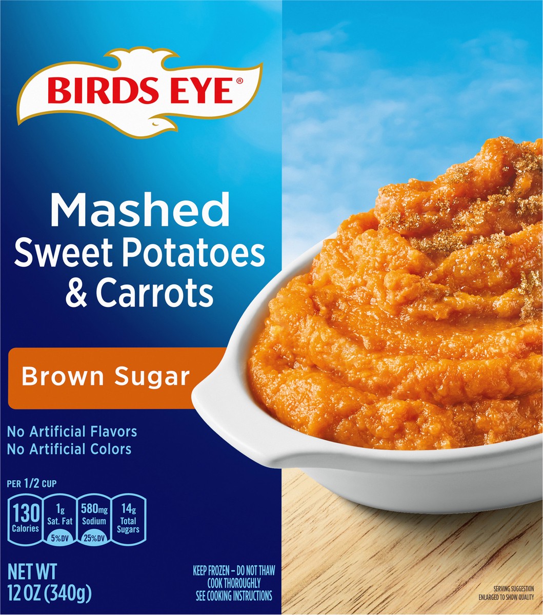 slide 9 of 11, Birds Eye Birds' Eye Mashed Sweet Potatoes & Carrots With Brown Sugar, 12 oz