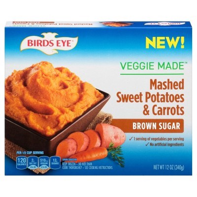 slide 1 of 11, Birds Eye Brown Sugar Mashed Sweet Potatoes & Carrots 12 oz, 12 oz
