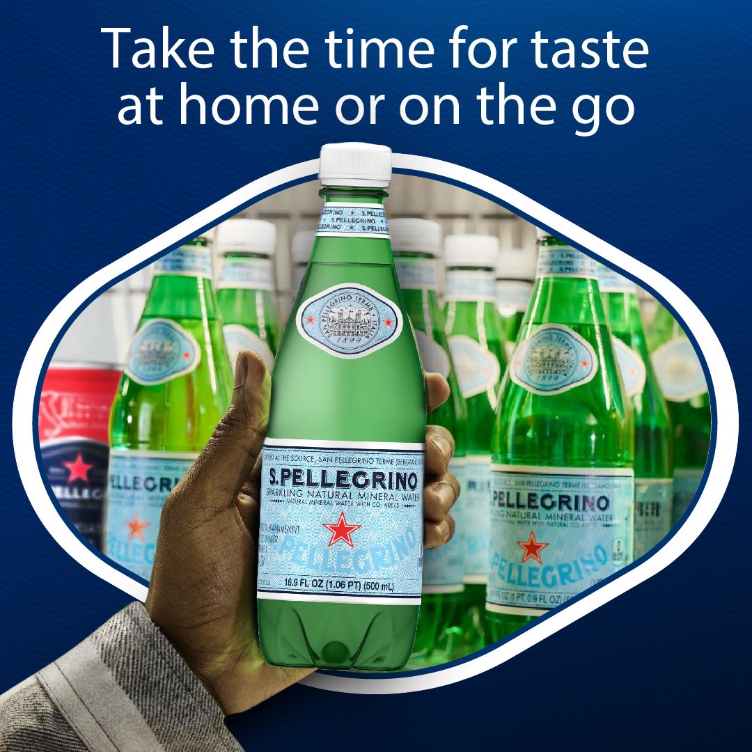 slide 5 of 6, S.Pellegrino Sparkling Natural Mineral Water, 24 Pack of Plastic Bottles, 405.6 oz