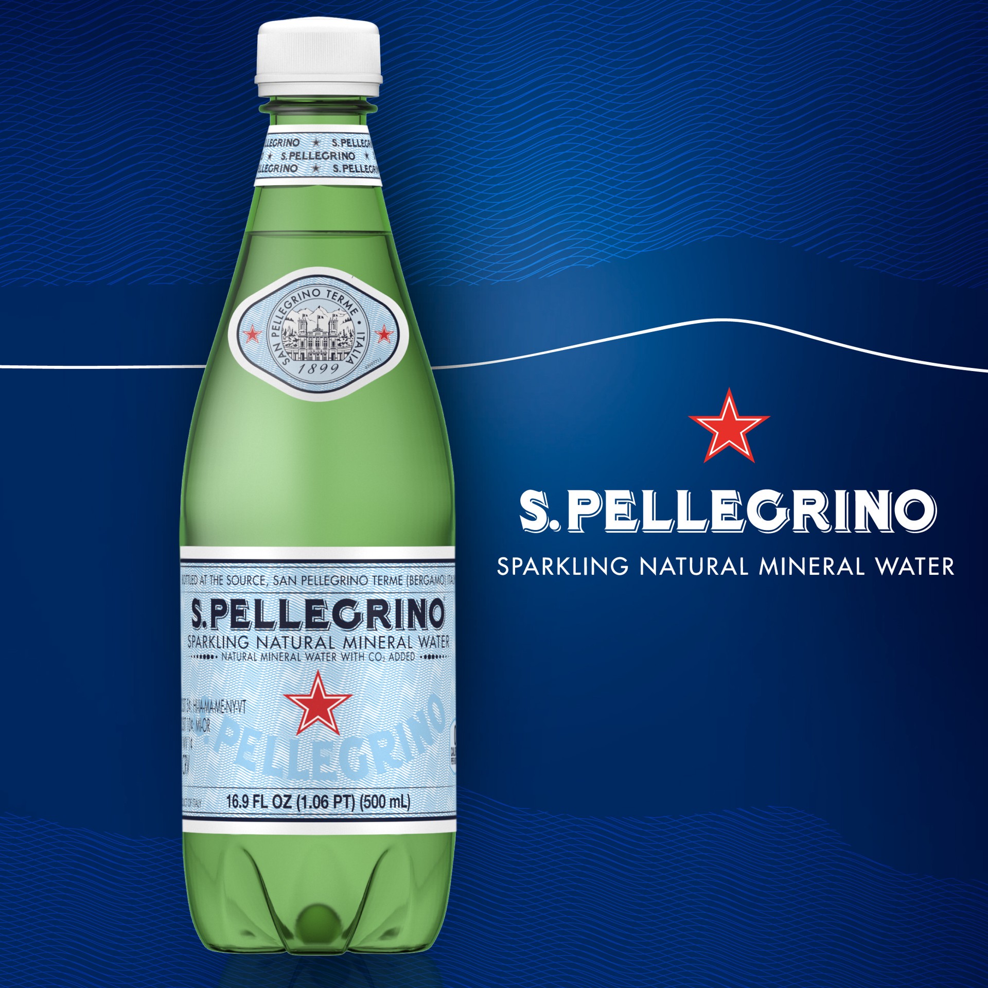 slide 1 of 6, S.Pellegrino Sparkling Natural Mineral Water, 24 Pack of Plastic Bottles, 405.6 oz