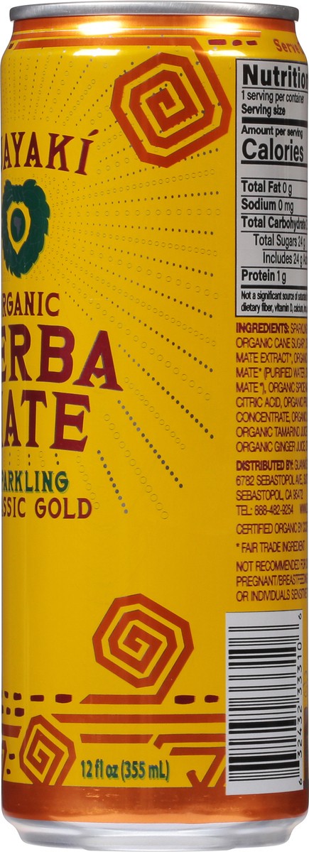 slide 6 of 9, Guayaki Organic Sparkling Classic Gold Yerba Mate - 12 oz, 12 oz