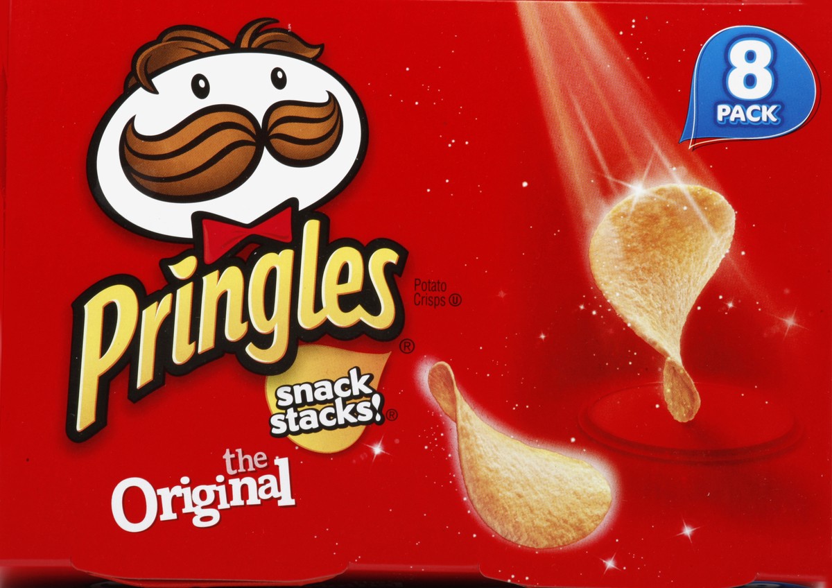 slide 2 of 6, Pringles Original Potato Crisps, 8 ct; 0.67 oz