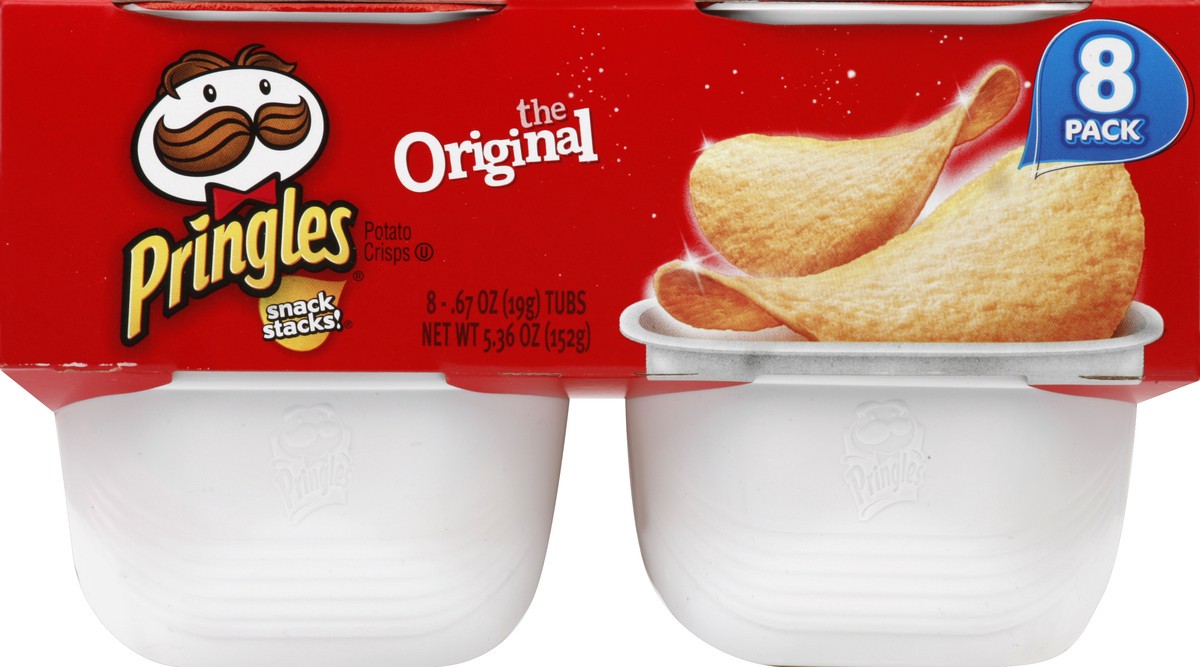 slide 5 of 6, Pringles Original Potato Crisps, 8 ct; 0.67 oz