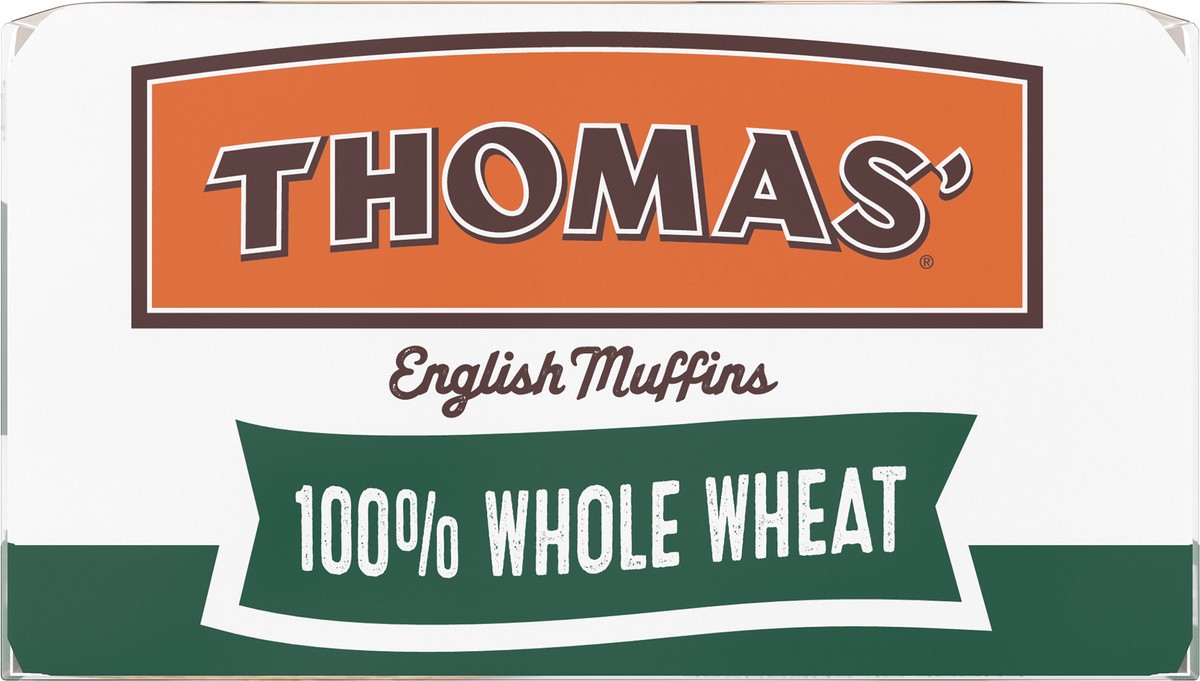 slide 11 of 12, Thomas' Whole Wheat English Muffins, 6 count, Soft English Muffins, 12 oz Tray, 6 ct