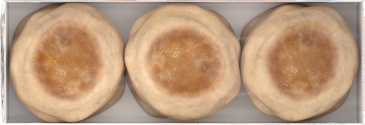 slide 4 of 12, Thomas' Whole Wheat English Muffins, 6 count, Soft English Muffins, 12 oz Tray, 6 ct