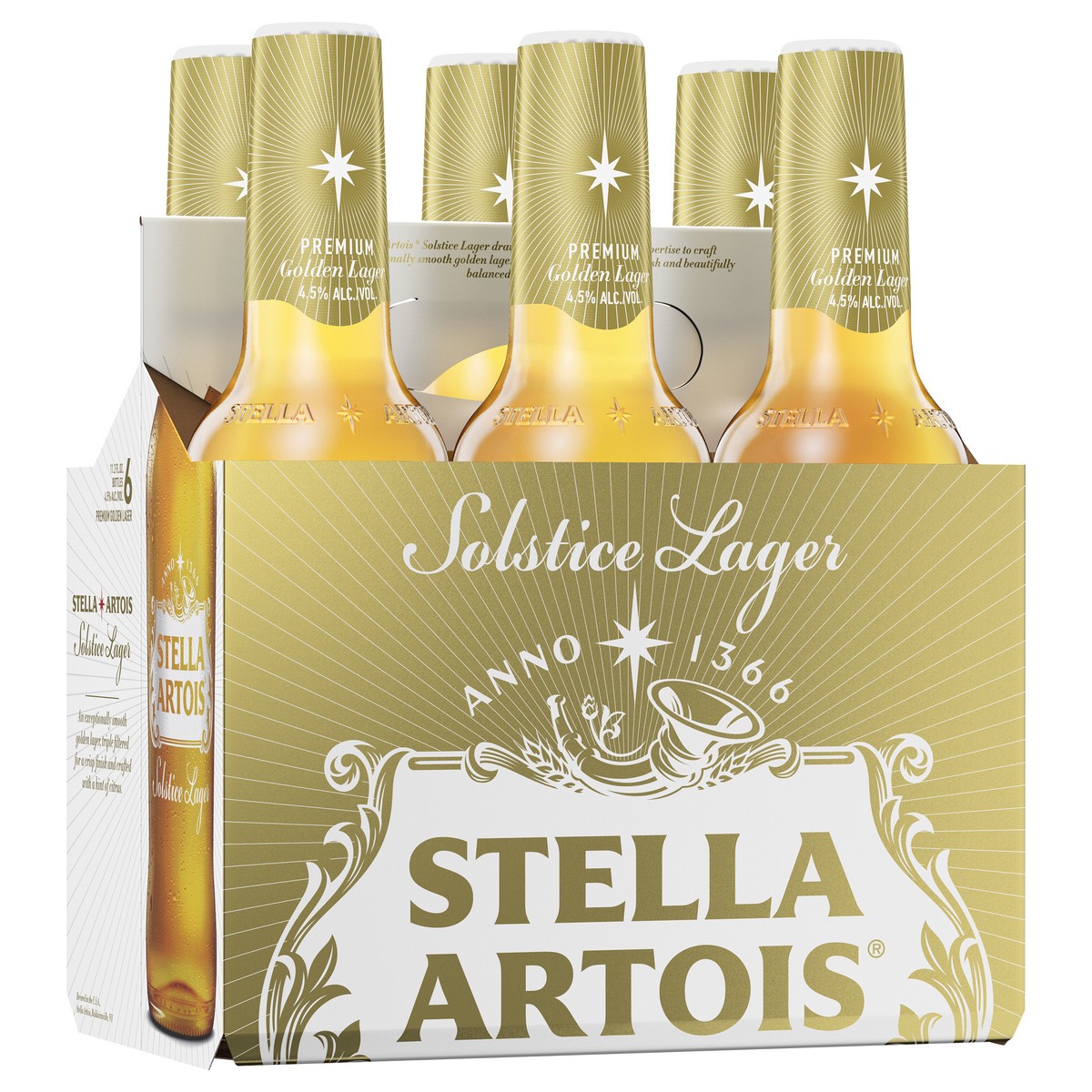 slide 8 of 9, Stella Artois 6 Pack Solstice Lager Beer 6 ea, 6 ct; 11.2 fl oz