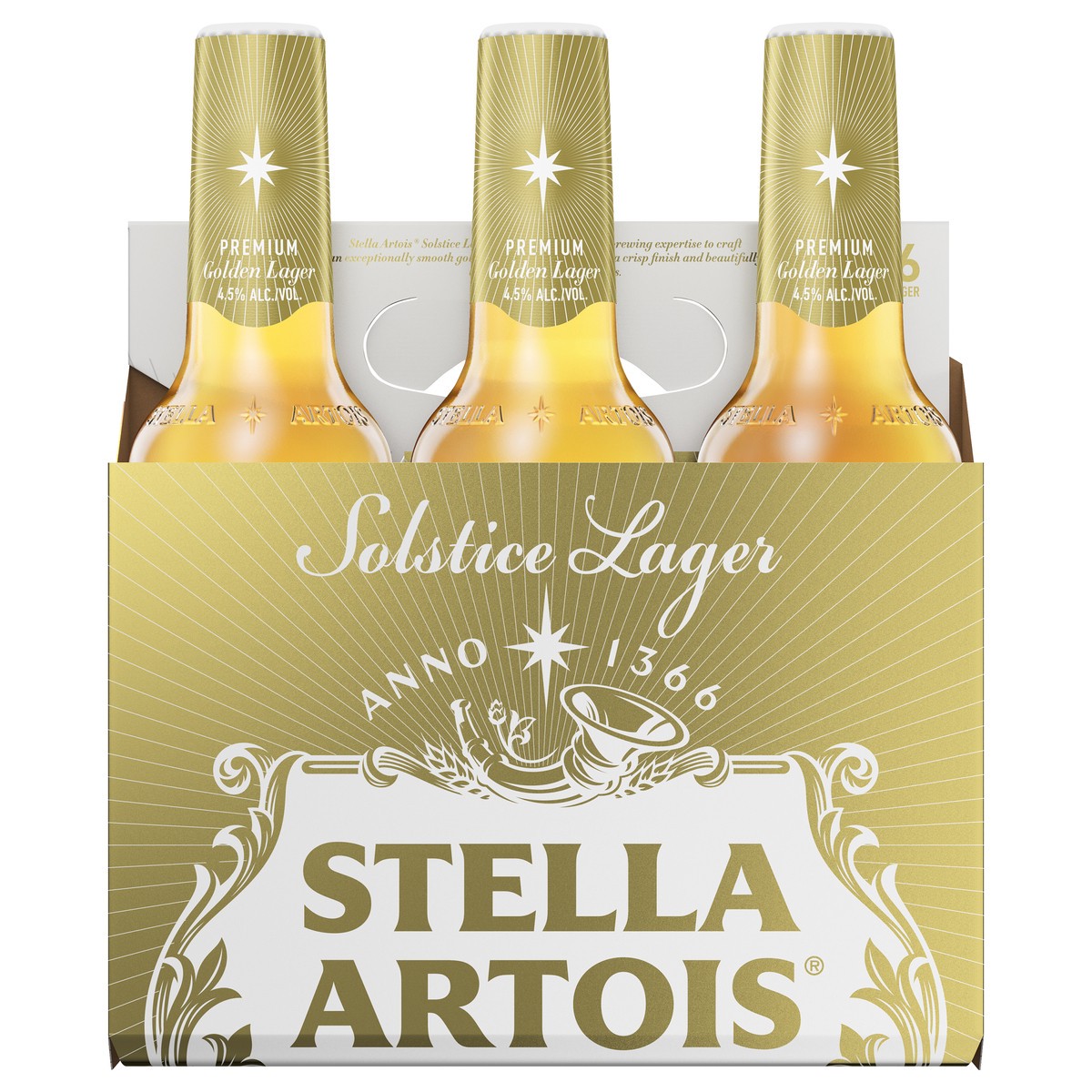 slide 3 of 9, Stella Artois 6 Pack Solstice Lager Beer 6 ea, 6 ct; 11.2 fl oz
