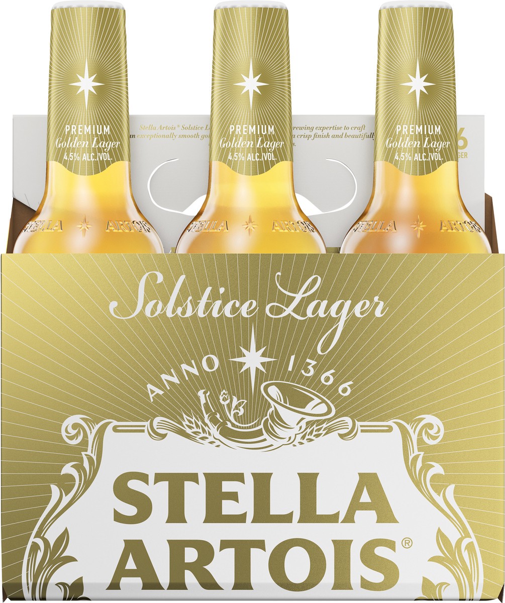 slide 1 of 9, Stella Artois 6 Pack Solstice Lager Beer 6 ea, 6 ct; 11.2 fl oz