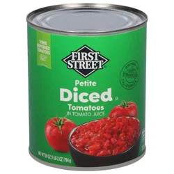 First Street Petite Diced Tomatoes