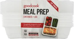 Good Cook 10 Pack Meal Prep Containers + Lids