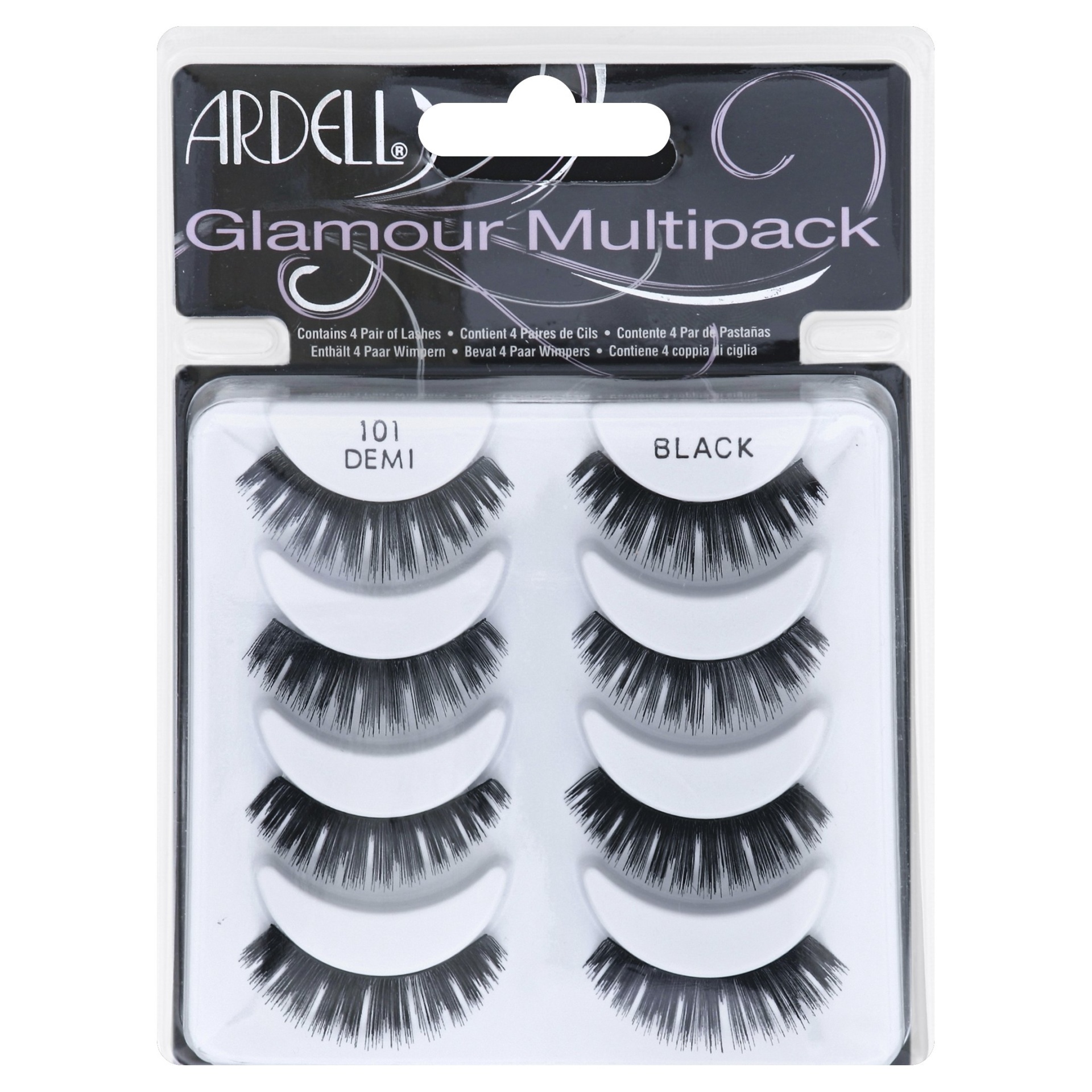 slide 1 of 1, Ardell Glamour Eyelashes Multipack, 101 Demi Black, 1 ct