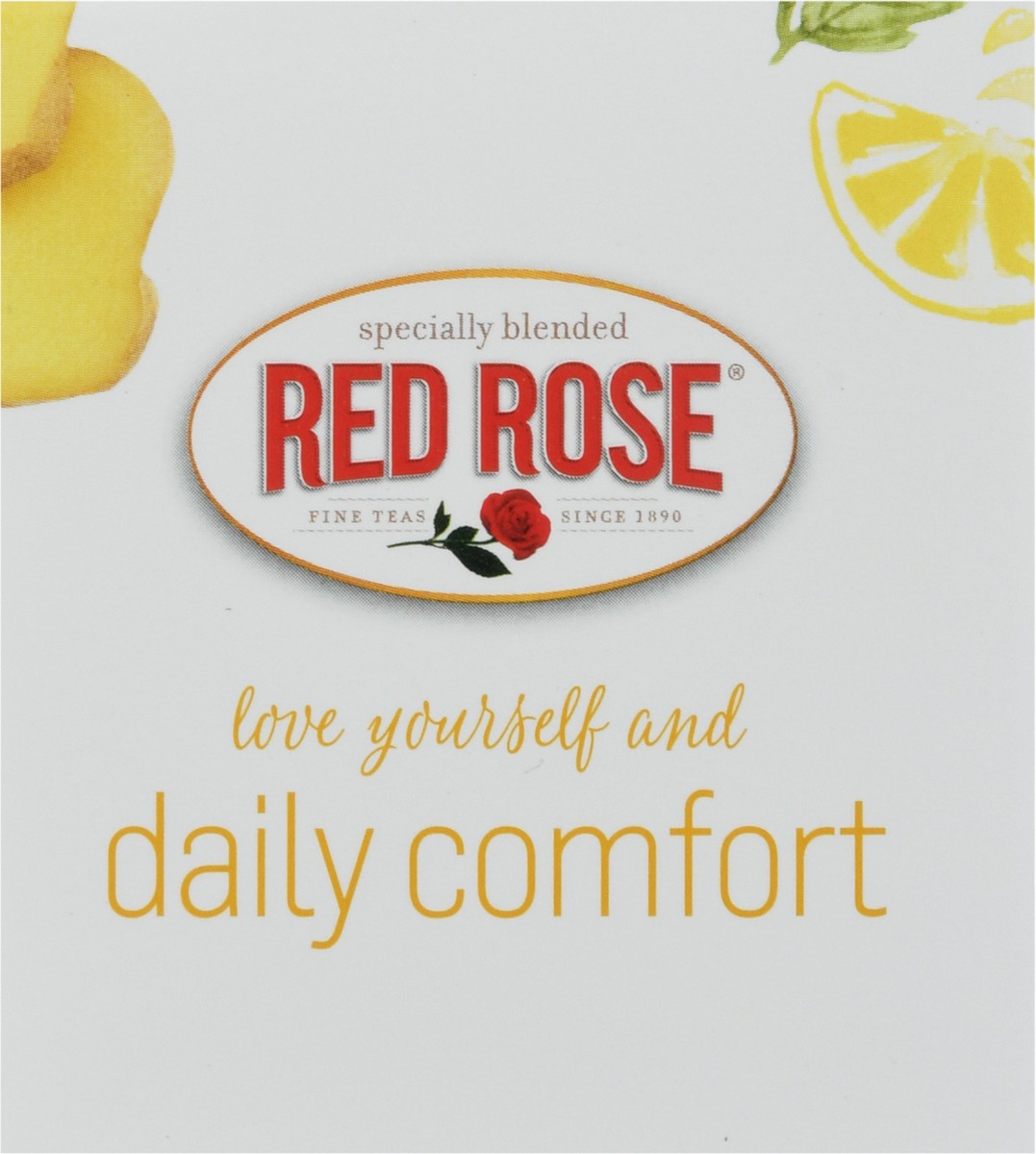 slide 8 of 13, Red Rose Tea Daily Comfort Ginger Lemon Herbal Tea 18 Tea Bags - 18 ct, 18 ct