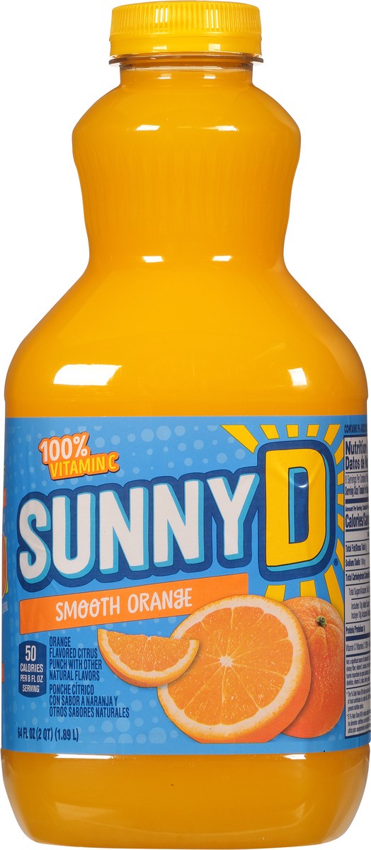 slide 10 of 10, Sunny D Sunnyd Smooth Orange Juice Drink, 64 Fl Oz Bottle, 64 fl oz