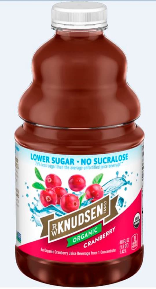slide 1 of 1, R.W. Knudsen Low Sugar Organic Cranberry Juice- 48 fl oz, 48 fl oz