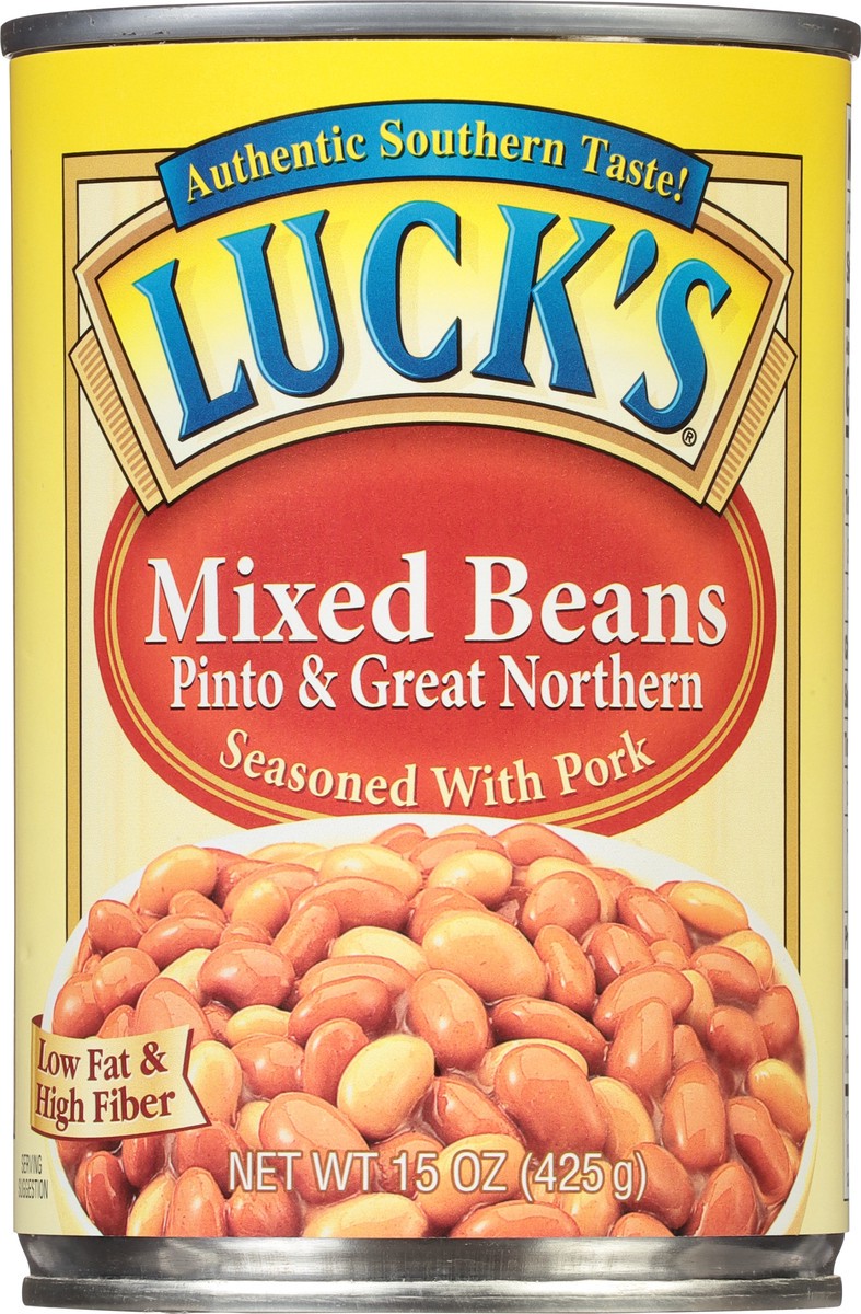 slide 7 of 9, Luck's Pinto & Great Northern Mixed Beans 15 oz, 15 oz