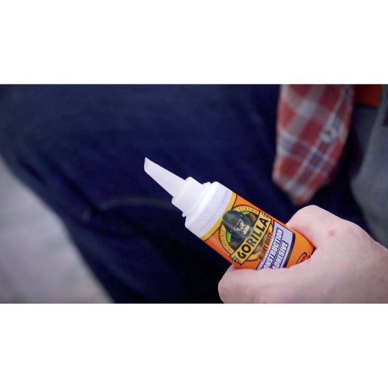 slide 5 of 7, Gorilla Heavy Duty All Purpose Constuction Adhesive 2.5 fl oz, 2.5 fl oz