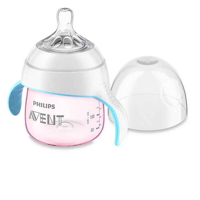 slide 1 of 1, Philips Avent My Natural Trainer Cup - Pink, 5 oz