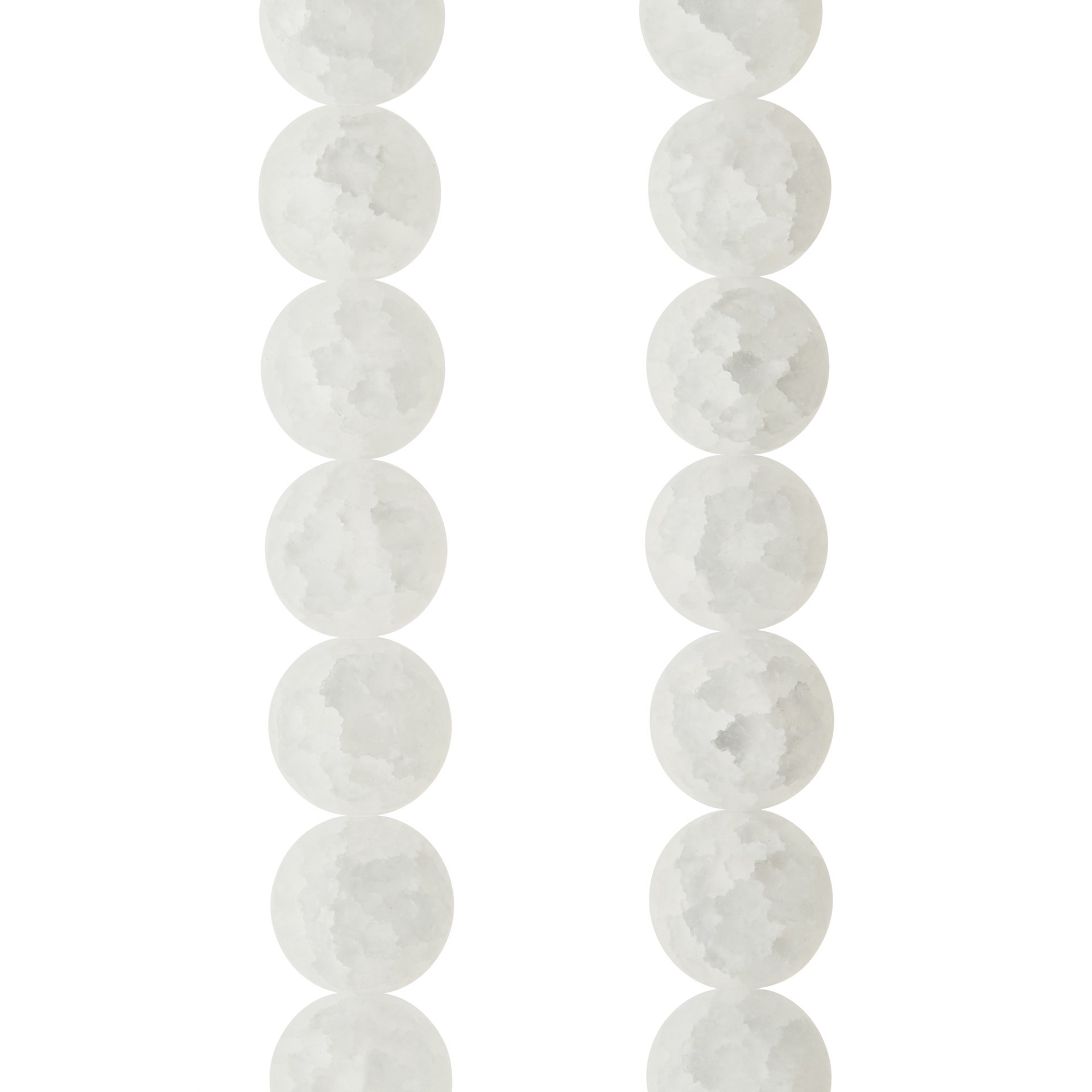 slide 3 of 3, White Quartz Round Beads, 10mm By Bead Landing, 10mm